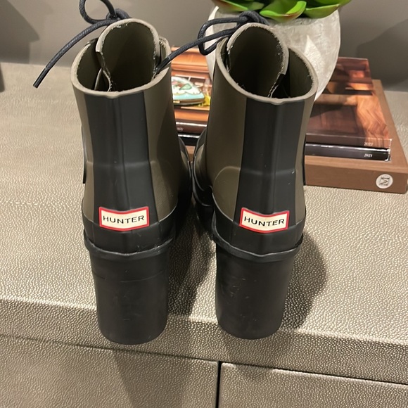 Hunter Rubber original bullseye lace up ankle boot - Picture 4 of 7